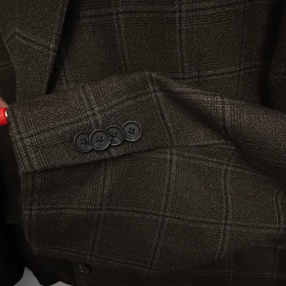 Loro Piana Cashmere Blazer Mens 48 L Brown Windowpane Sport Coat John Nordstrom - Picture 12 of 16